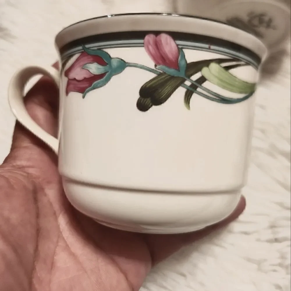 Lenox Midnight Blossom Chinastone Tea Cup Fine China 12